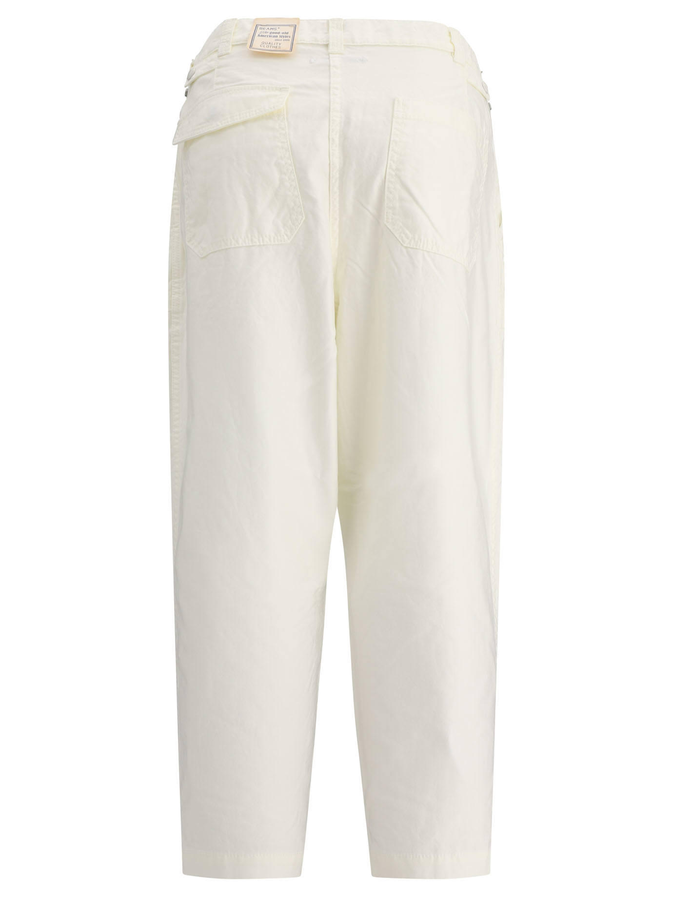 BEAMS PLUS White Baker trousers